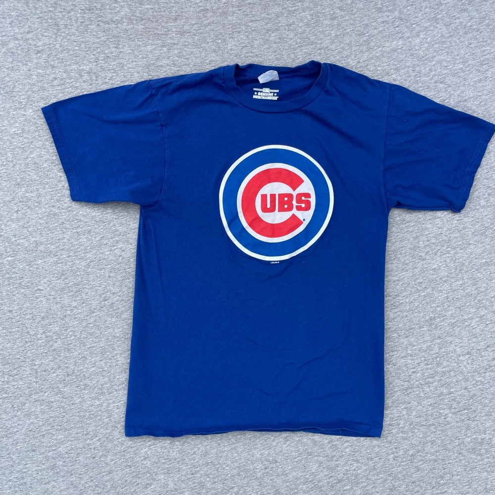 MLB Genuine Merchandise Chicago Cubs T-Shirt Royal Blue Small Graphic Tee